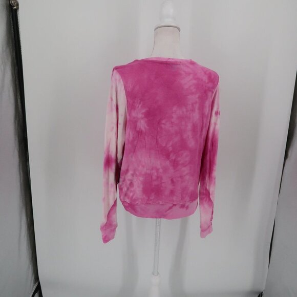 Wildfox Love Potion Super Soft Pink White Tie Dye Sweatshirt Size Small NWT - Picture 5 of 5